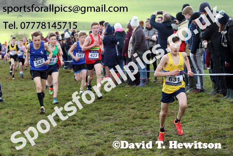 Boys under-13s 2019 British Athletics Inter Counties Cross Country, Prestwood Hall, Loughborough. Photo:  David T. Hewitson/Sports for All Pics